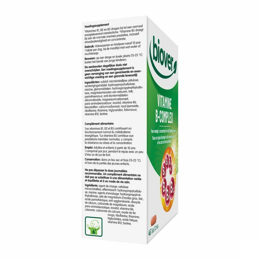 Biover Vitamine B-complex Comp 45 - Pazzox, Pharmacie En Ligne